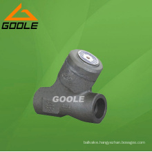 Compact Steel Welded Bonnet Swing Type Y Pattern Check Valve (GAH64Y)